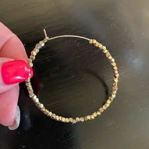 Gold hoop earrings